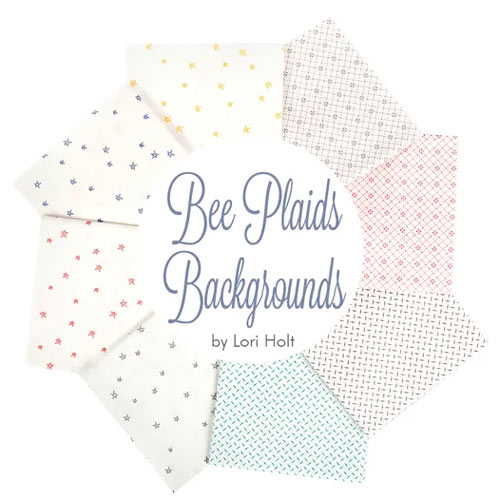 Bee Plaids Backgrounds FQ Bundle curated by Fat Quarter Shop