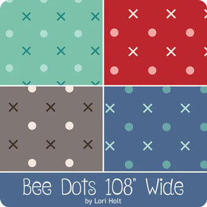 Bee Dots 108" Wide fabric collection by Lori Holt for Riley Blake