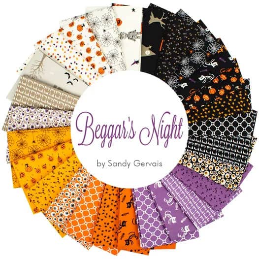 Beggar's Night fabric collection by Sandy Gervais for Riley Blake