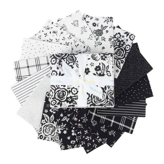 Black Tie fabric collection by Dani Mogstad for Riley Blake