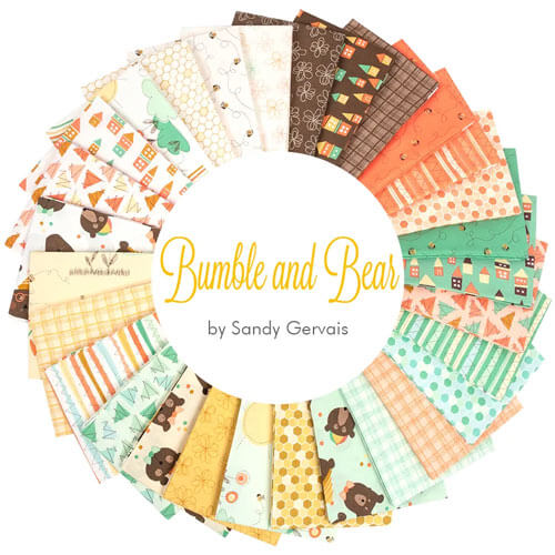 Bumble and Bear fabric collection by Sandy Gervais for Riley Blake