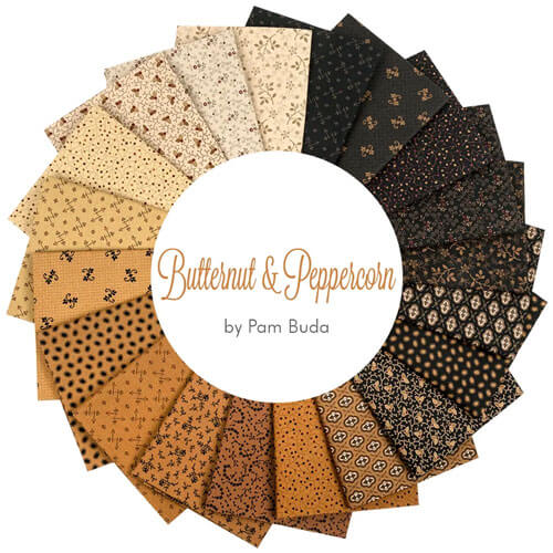 Butternut & Peppercorn fabric collection by Pam Buda for Marcus Fabrics