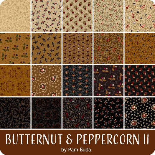 Butternut & Peppercorn II fabric collection by Pam Buda for Marcus Fabrics