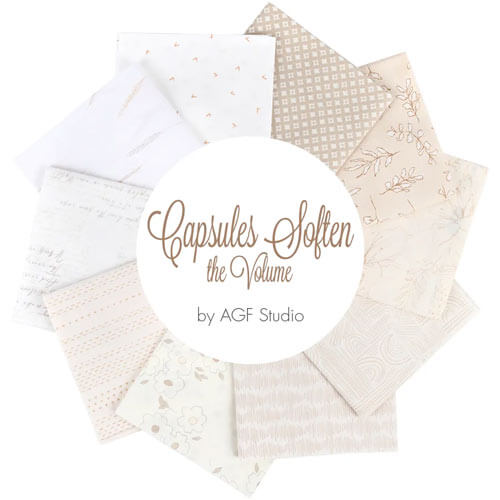 Capsules Soften the Volume fabric collection by AGF Studio for Art Gallery Fabrics