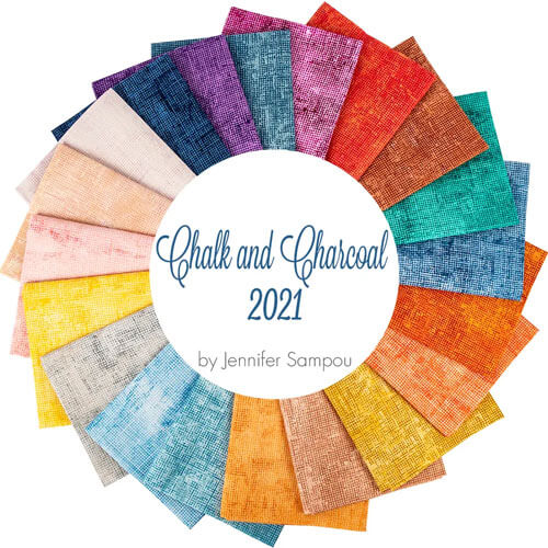 Chalk and Charcoal fabrics by Jennifer Sampou for Robert Kaufman