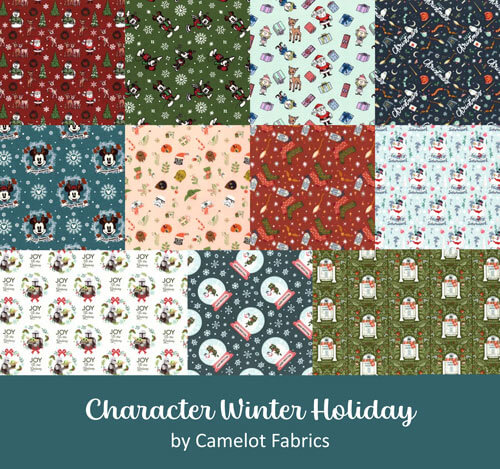 Character Winter Holiday fabric collection by Camelot Fabrics