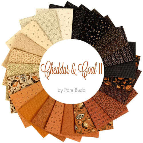 Cheddar and Coal II fabric collection by Pam Buda for Marcus Fabrics