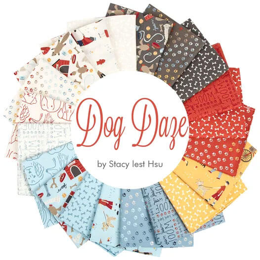 Dog Daze fabric collection by Stacy Iest Hsu for Moda