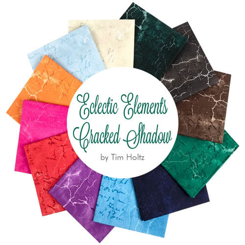 Eclectic Elements Cracked Shadow fabric collection by Tom Holtz for Free Spirit