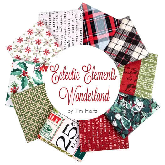 Eclectic Elements Wonderland fabric collection by Tim Holtz for Free Spirit
