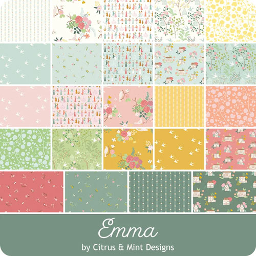 Emma fabric collection by Citrus & Mint Designs for Riley Blake