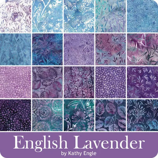 English Lavender fabric collection by Kathy Engle for Island Batik
