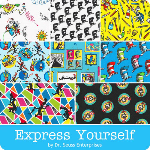 Express Yourself fabric collection by Dr. Seuss Enterprises for Robert Kaufman
