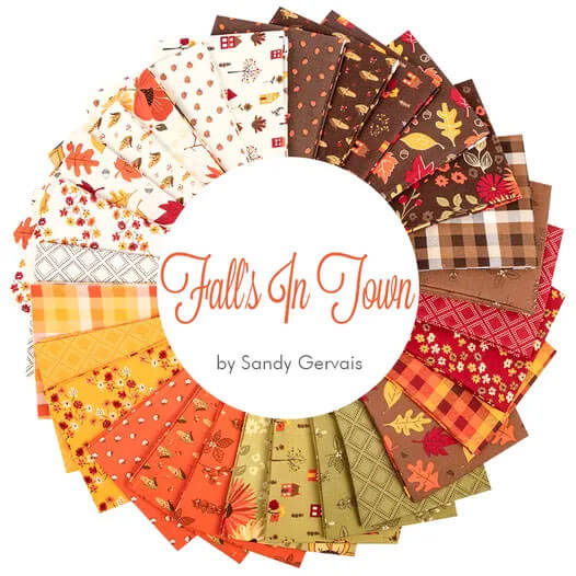 Fall's in Town fabric collection by Sandy Gervais for Riley Blake