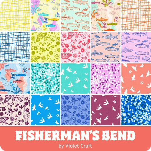 Fisherman's Bend fabric collection by Violet Craft for Robert Kaufman