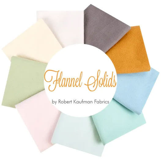 Flannel Solids fabric collection by Studio RK for Robert Kaufman