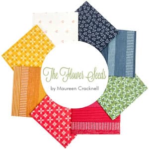 Flower Seeds fabric collection by Maureen Cracknell for Art Gallery Fabrics