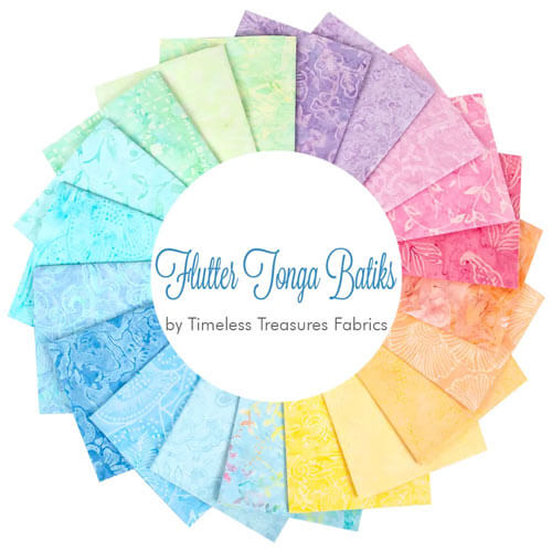 Flutter Tonga Batiks fabric collection by Timeless Treasures