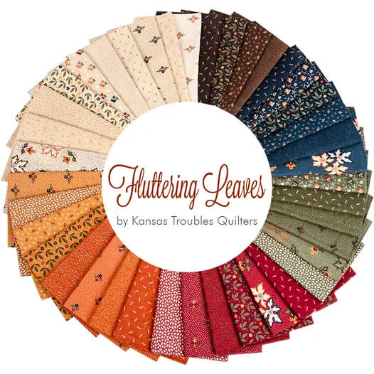 Fluttering Leaves fabric collection by Kansas Troubles Quilters for Moda