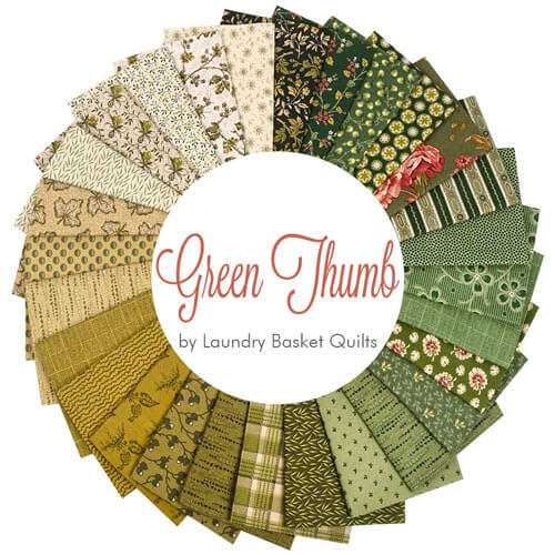 Green Thumb fabric collection by Laundry Basket Quilts for Andover