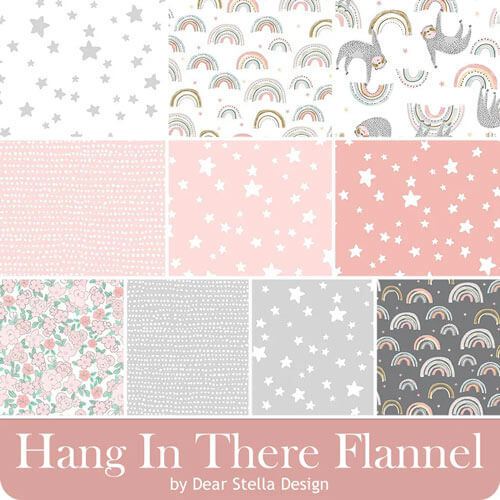 Hang In There Flannel fabric collection by Dear Stella