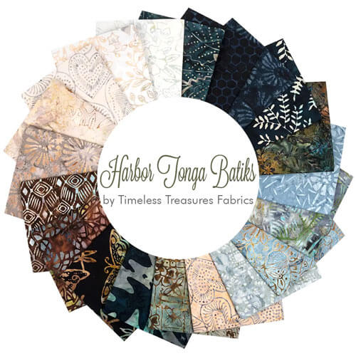 Harbor Tonga Batiks fabric collection by Timeless Treasures
