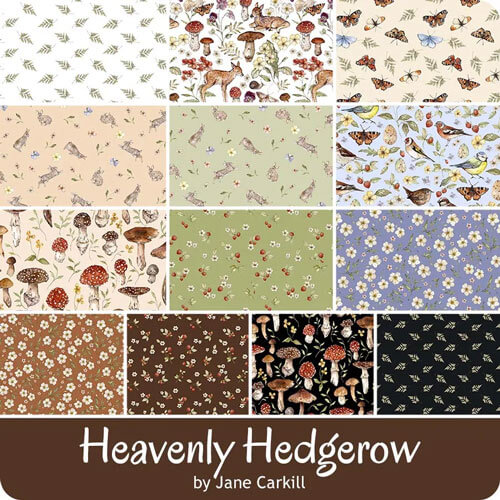 Heavenly Hedgerow fabric collection by Jane Carkill for FIGO Fabrics