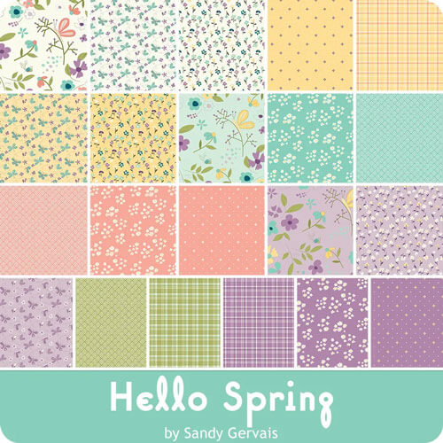 Hello Spring fabric collection by Sandy Gervais for Riley Blake