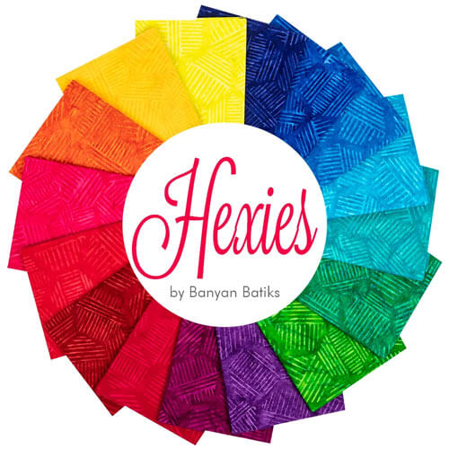 Hexies fabric collection by Banyan Batiks