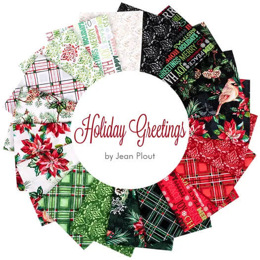 Holiday Greetings fabric collection by Jean Plout for Windham