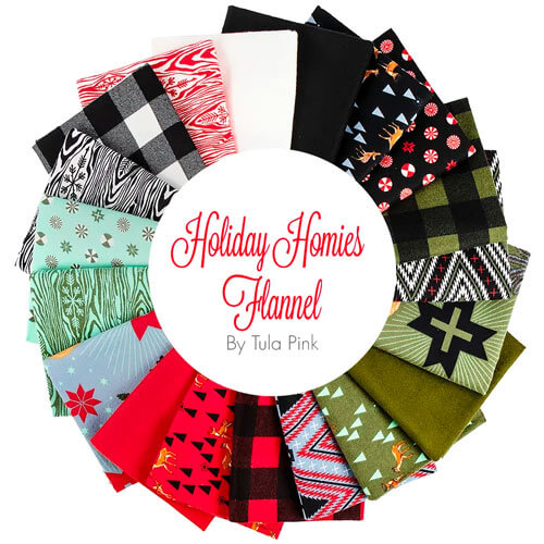 Holiday Homies flannel fabrics by Tula Pink for Free Spirit Fabrics