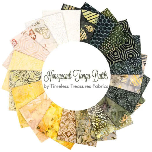 Honeycomb Tonga Batiks fabric collection by Timeless Treasures
