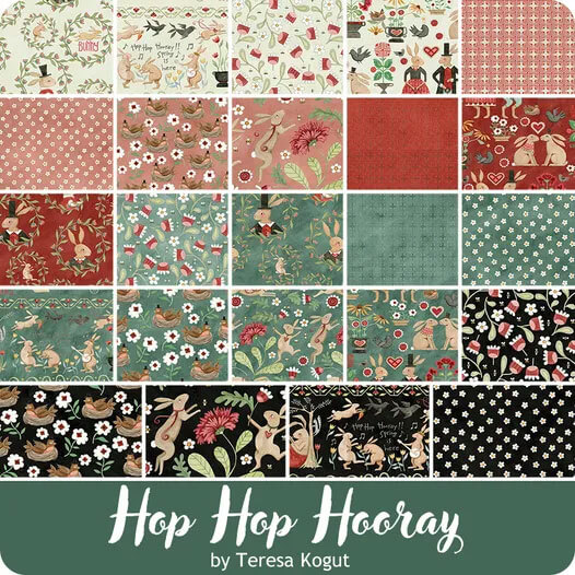 Hop Hop Hooray fabric collection by Teresa Kogut for Riley Blake