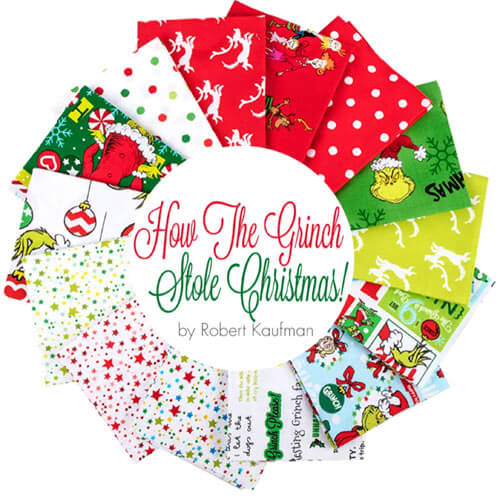 How the Grinch Stole Christmas fabric line by Robert Kaufman Fabrics