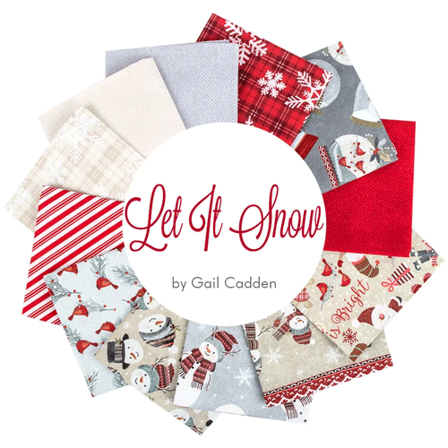 Let It Snow fabric collection by Gail Cadden for Timeless Treasures