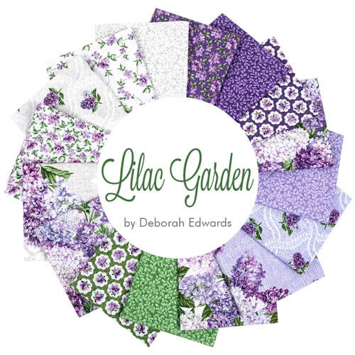 Lilac Garden fabric collection by Deborah Edwards for Northcott