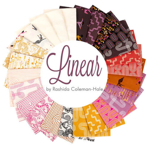 Linear fabric collection by Rashida Coleman-Hale for Ruby Star Society