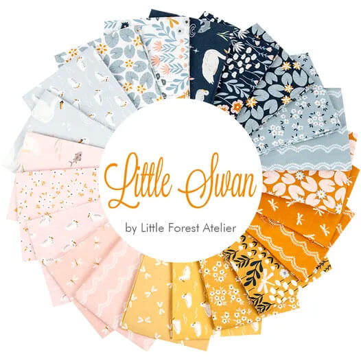 Little Swan fabric collection by Little Forest Atelier for Riley Blake
