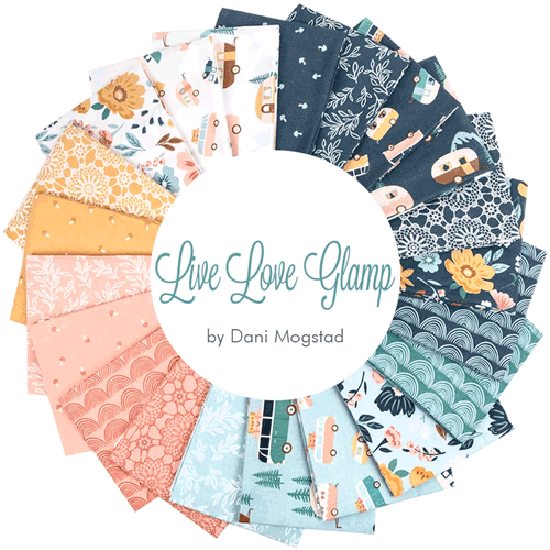 Live Love Glamp fabric collection by Dani Mogstad for Riley Blake