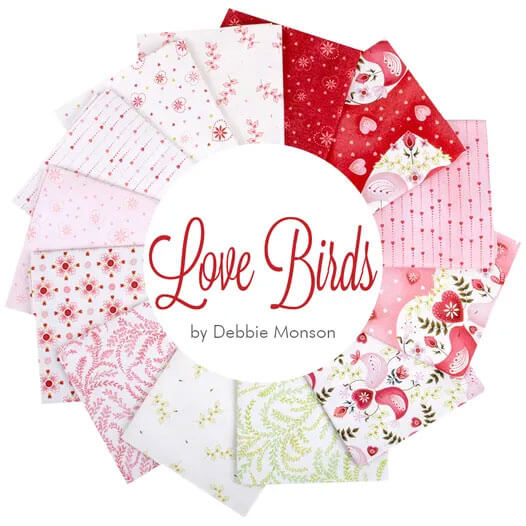 Love Birds fabric collection by Debbie Monson for P&B Textiles