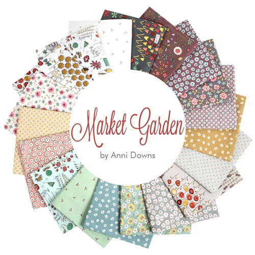 Market Garden fabric collection by Anni Downs for Henry Glass
