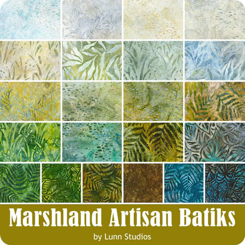 Marshland Artisan Batiks fabric collection by Lunn Studios for Robert Kaufman
