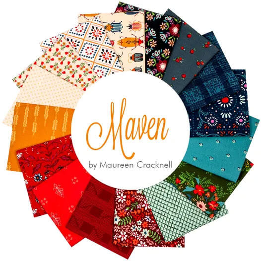 Maven fabric collection by Maureen Cracknell for Art Gallery Fabrics