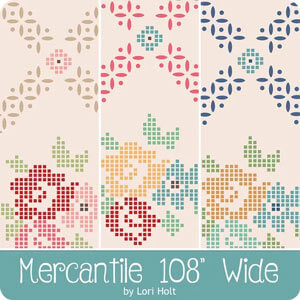 Mercantile 108" Wide fabric collection by Lori Holt for Riley Blake