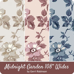 Midnight Garden 108" wide yardage by Gerri Robinson, Coming Soon for Riley Blake