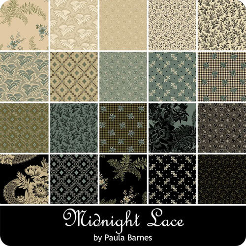 Midnight Lace fabric collection by Paula Barnes for Marcus Fabrics