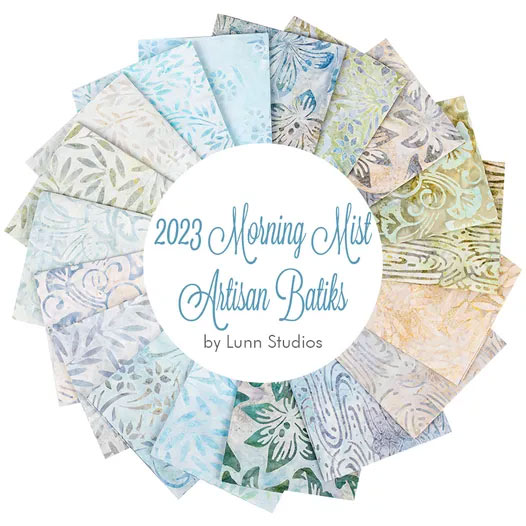 Morning Mist Artisan Batiks 2023 fabric collection by Lunn Studios for Robert Kaufman