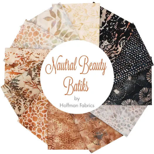 Natural Beauty Batiks fabric collection by Hoffman Fabrics