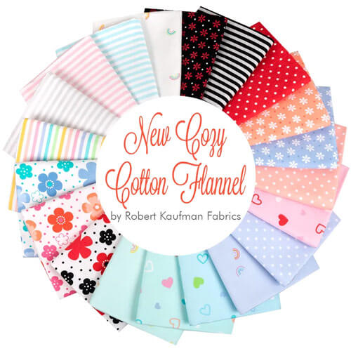 New Cozy Cotton Flannel fabric collection by Robert Kaufman