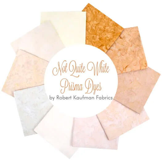 Not Quite White Prisma Dyes fabric collection by Robert Kaufman